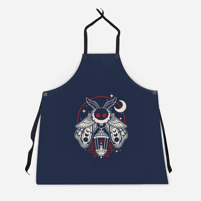 Cute Mothman With Lantern-Unisex-Kitchen-Apron-NemiMakeit