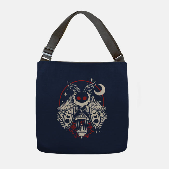 Cute Mothman With Lantern-None-Adjustable Tote-Bag-NemiMakeit