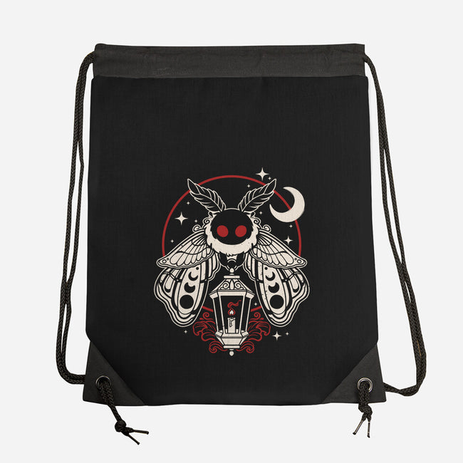 Cute Mothman With Lantern-None-Drawstring-Bag-NemiMakeit