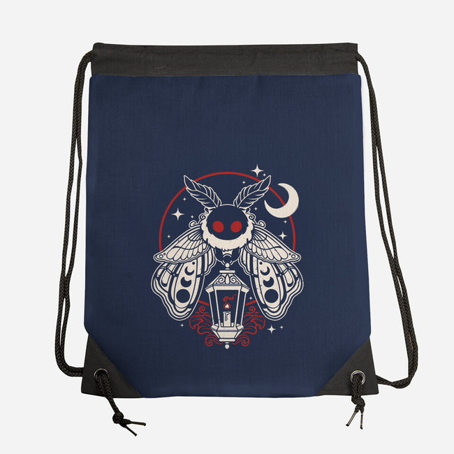 Cute Mothman With Lantern-None-Drawstring-Bag-NemiMakeit