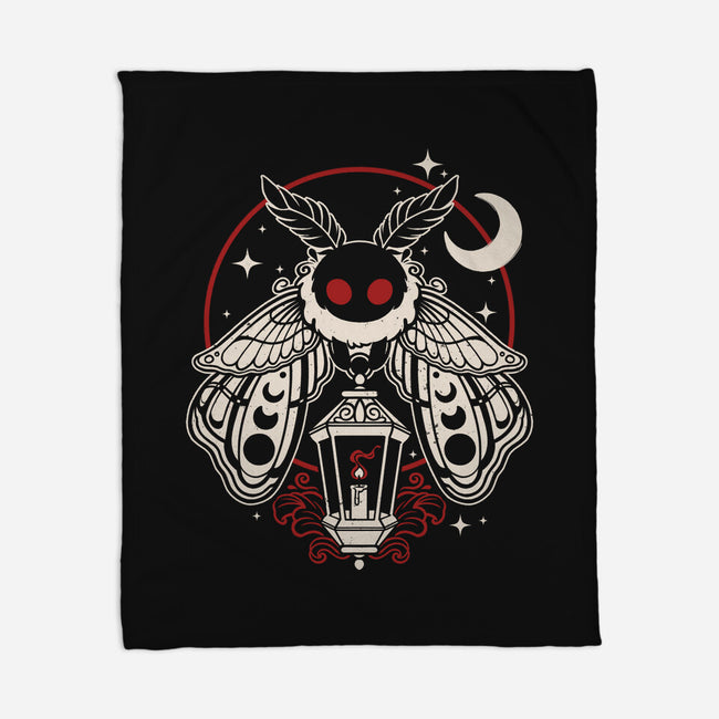 Cute Mothman With Lantern-None-Fleece-Blanket-NemiMakeit