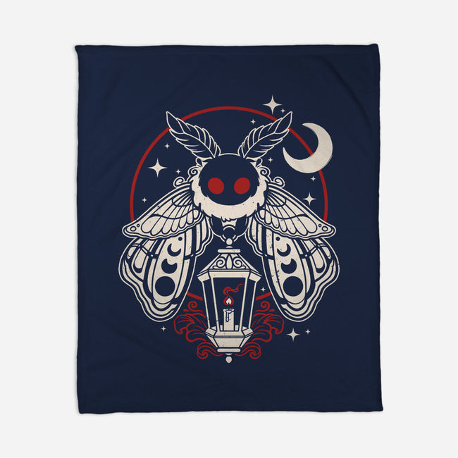 Cute Mothman With Lantern-None-Fleece-Blanket-NemiMakeit
