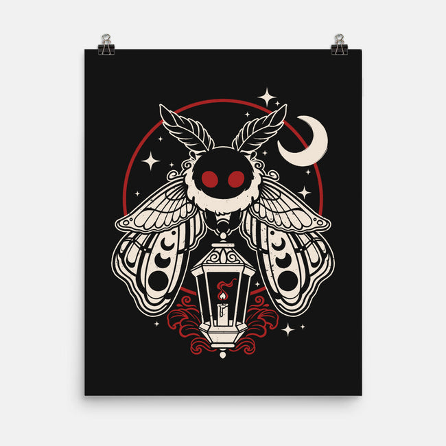 Cute Mothman With Lantern-None-Matte-Poster-NemiMakeit
