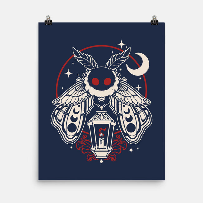 Cute Mothman With Lantern-None-Matte-Poster-NemiMakeit