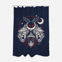 Cute Mothman With Lantern-None-Polyester-Shower Curtain-NemiMakeit