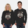 Cute Mothman With Lantern-Unisex-Crew Neck-Sweatshirt-NemiMakeit