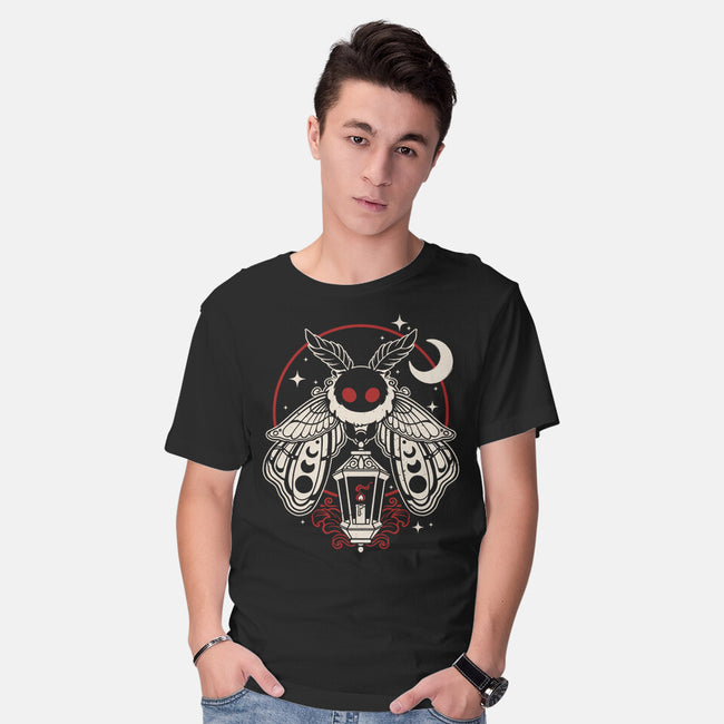 Cute Mothman With Lantern-Mens-Basic-Tee-NemiMakeit