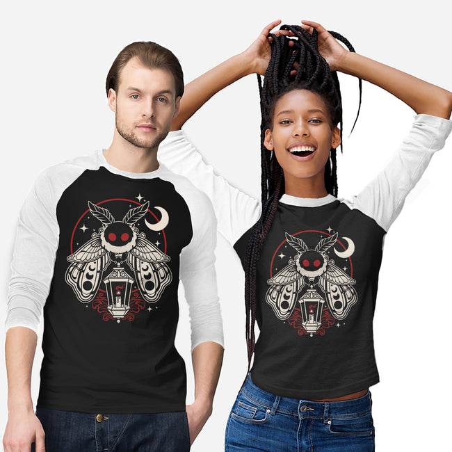 Cute Mothman With Lantern-Unisex-Baseball-Tee-NemiMakeit