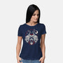 Cute Mothman With Lantern-Womens-Basic-Tee-NemiMakeit