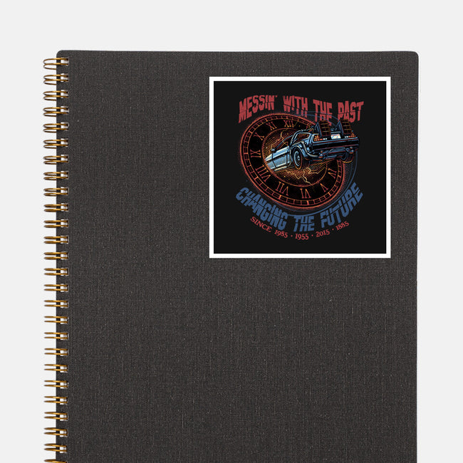Mess With The Past-None-Glossy-Sticker-glitchygorilla
