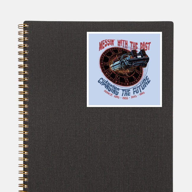 Mess With The Past-None-Glossy-Sticker-glitchygorilla