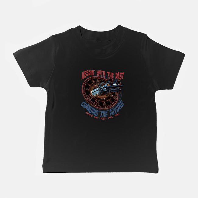 Mess With The Past-Baby-Basic-Tee-glitchygorilla