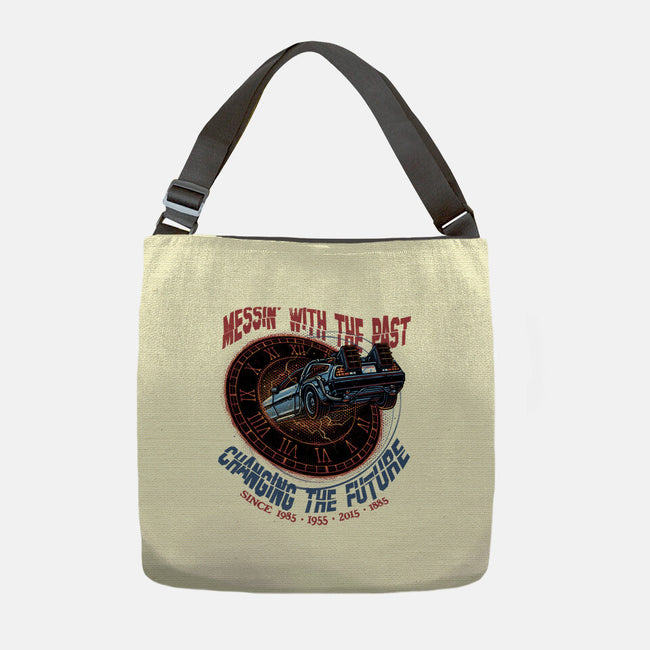 Mess With The Past-None-Adjustable Tote-Bag-glitchygorilla