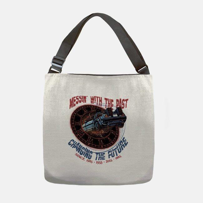 Mess With The Past-None-Adjustable Tote-Bag-glitchygorilla