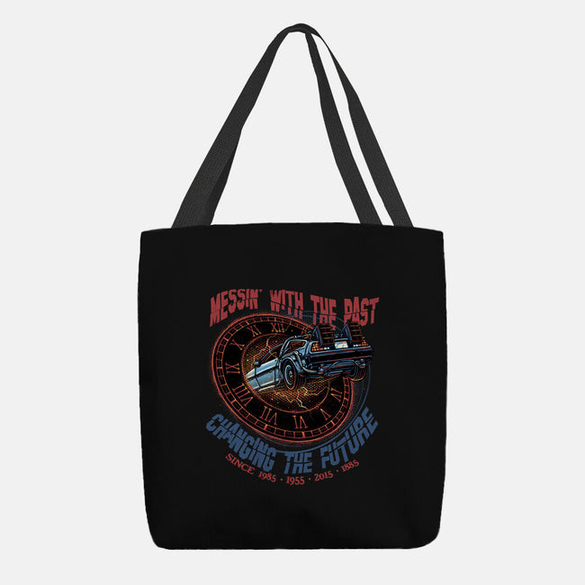Mess With The Past-None-Basic Tote-Bag-glitchygorilla