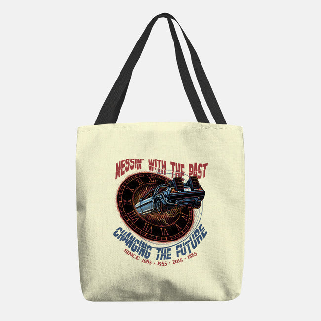 Mess With The Past-None-Basic Tote-Bag-glitchygorilla