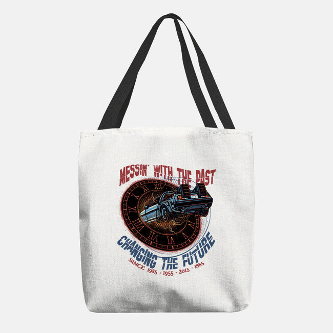 Mess With The Past-None-Basic Tote-Bag-glitchygorilla