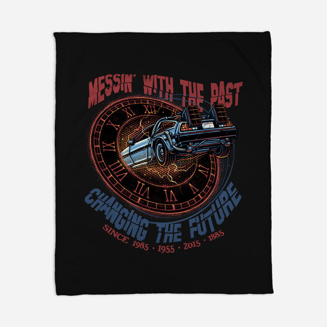 Mess With The Past-None-Fleece-Blanket-glitchygorilla