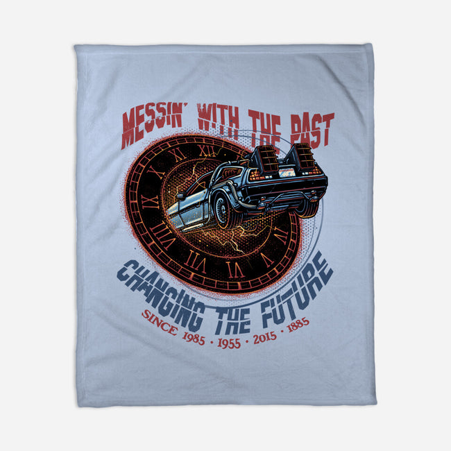 Mess With The Past-None-Fleece-Blanket-glitchygorilla