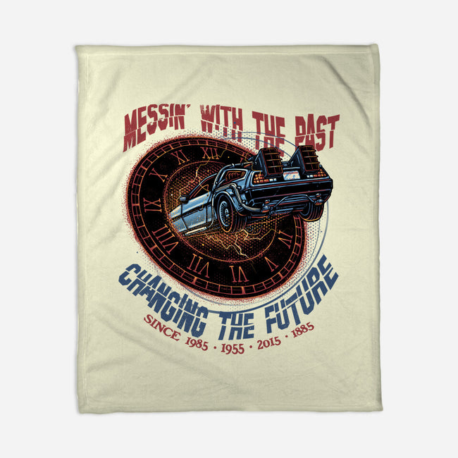 Mess With The Past-None-Fleece-Blanket-glitchygorilla
