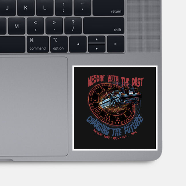 Mess With The Past-None-Glossy-Sticker-glitchygorilla