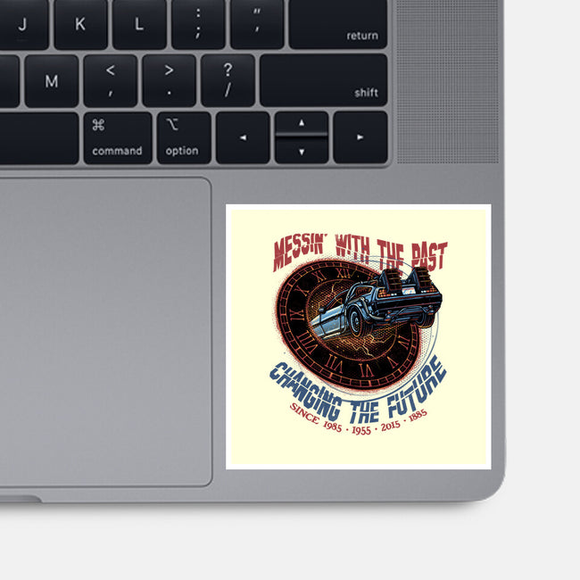Mess With The Past-None-Glossy-Sticker-glitchygorilla