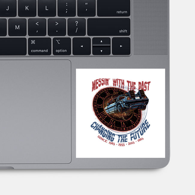 Mess With The Past-None-Glossy-Sticker-glitchygorilla