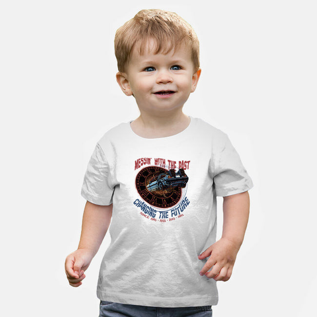 Mess With The Past-Baby-Basic-Tee-glitchygorilla