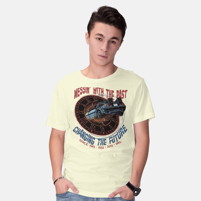 Mess With The Past-Mens-Basic-Tee-glitchygorilla