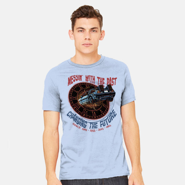 Mess With The Past-Mens-Heavyweight-Tee-glitchygorilla