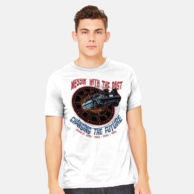 Mess With The Past-Mens-Heavyweight-Tee-glitchygorilla