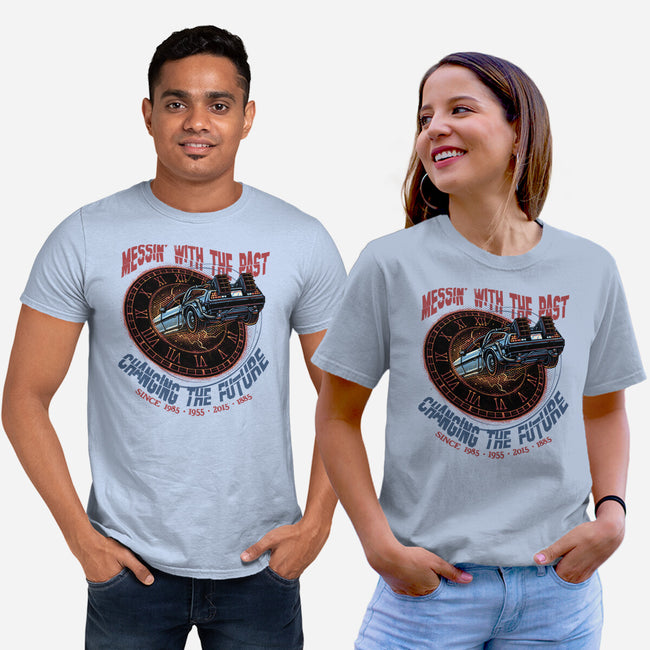 Mess With The Past-Unisex-Basic-Tee-glitchygorilla