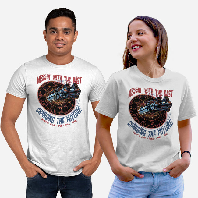 Mess With The Past-Unisex-Basic-Tee-glitchygorilla