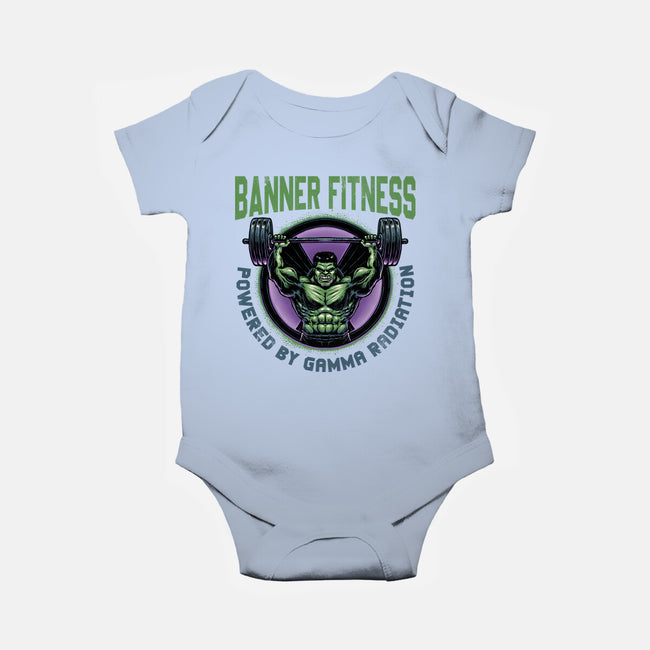 Gamma Radiation Fitness-Baby-Basic-Onesie-glitchygorilla