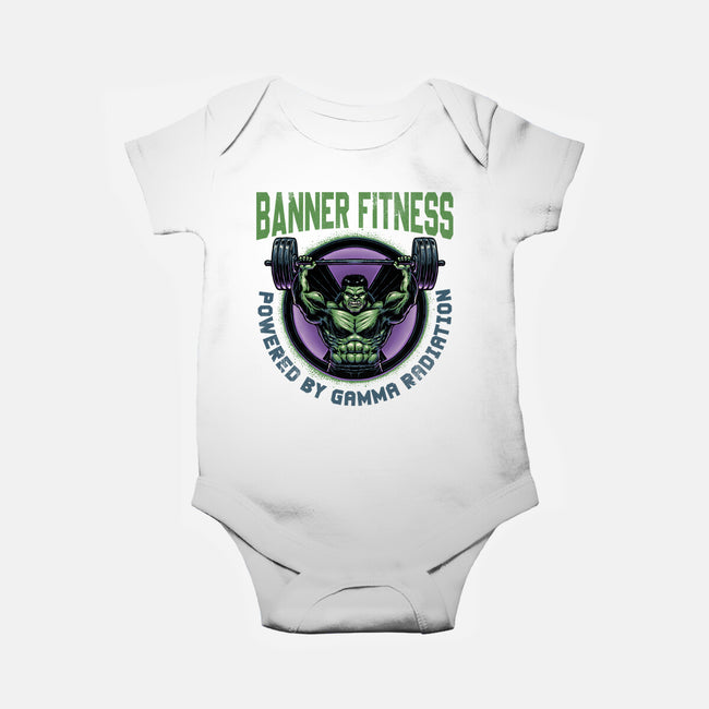 Gamma Radiation Fitness-Baby-Basic-Onesie-glitchygorilla