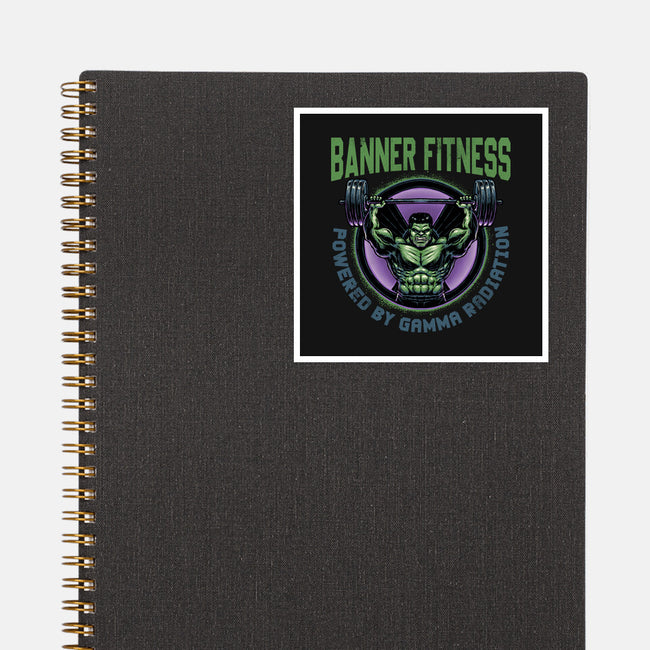 Gamma Radiation Fitness-None-Glossy-Sticker-glitchygorilla
