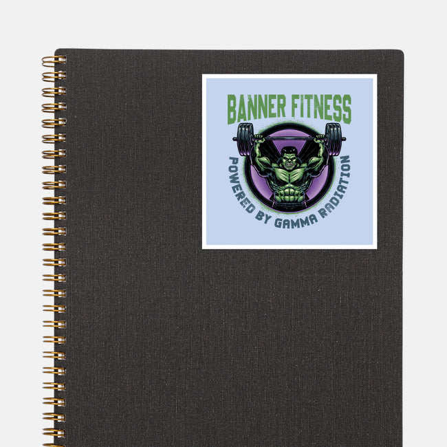 Gamma Radiation Fitness-None-Glossy-Sticker-glitchygorilla