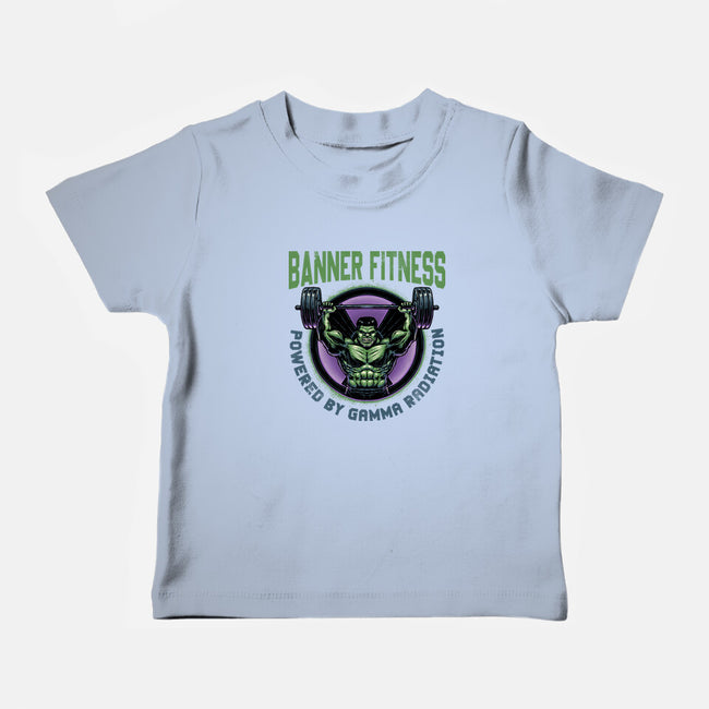 Gamma Radiation Fitness-Baby-Basic-Tee-glitchygorilla
