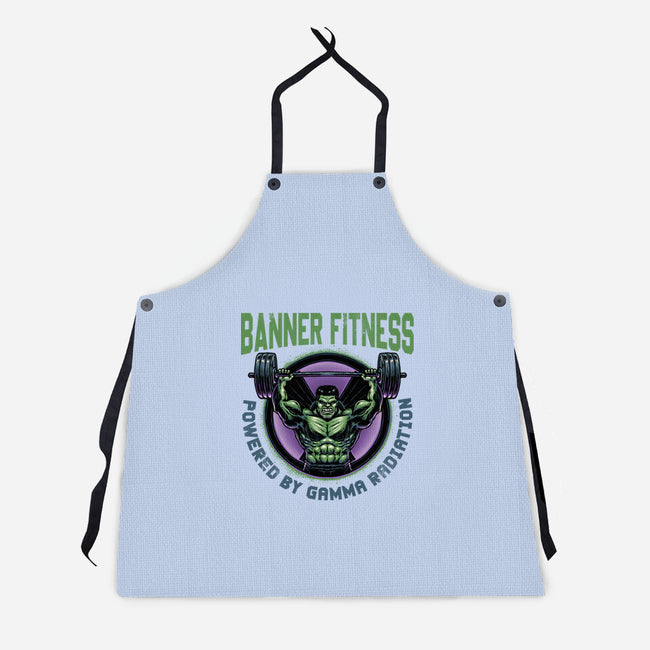 Gamma Radiation Fitness-Unisex-Kitchen-Apron-glitchygorilla