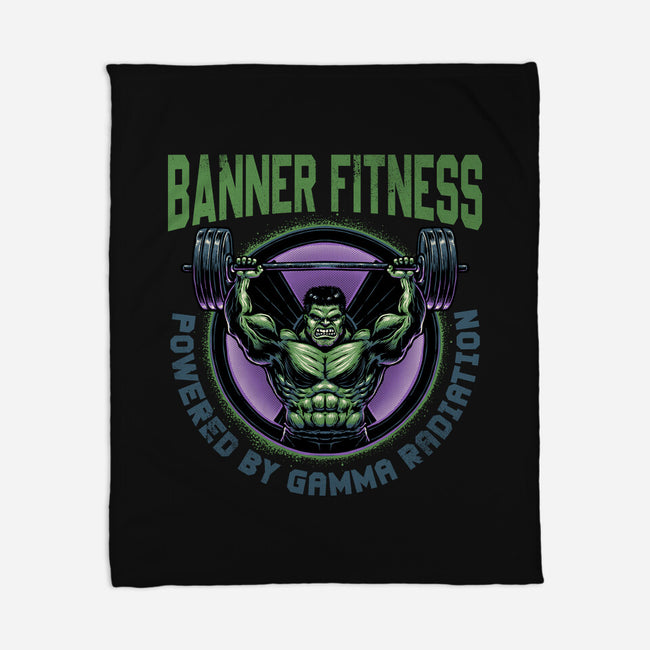 Gamma Radiation Fitness-None-Fleece-Blanket-glitchygorilla