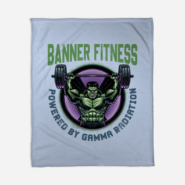 Gamma Radiation Fitness-None-Fleece-Blanket-glitchygorilla