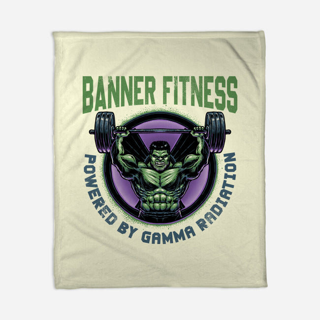 Gamma Radiation Fitness-None-Fleece-Blanket-glitchygorilla