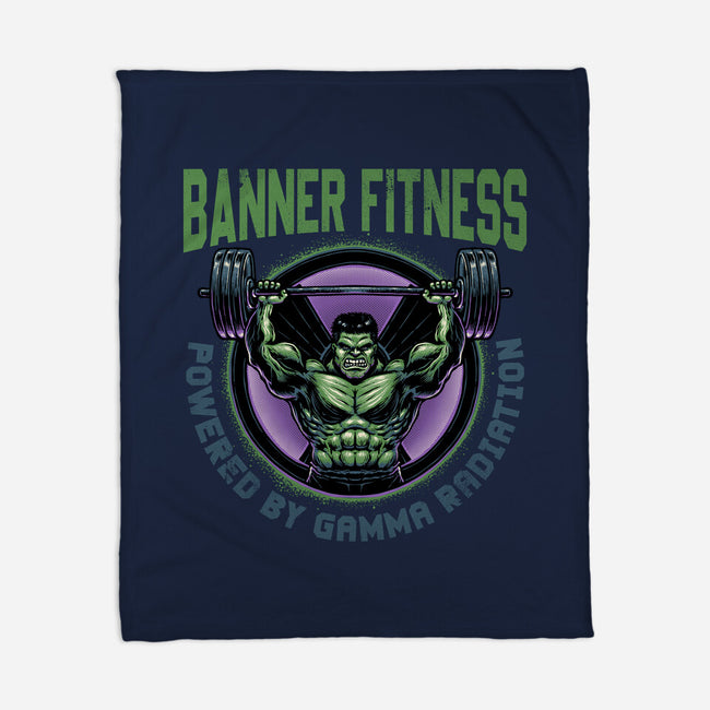 Gamma Radiation Fitness-None-Fleece-Blanket-glitchygorilla