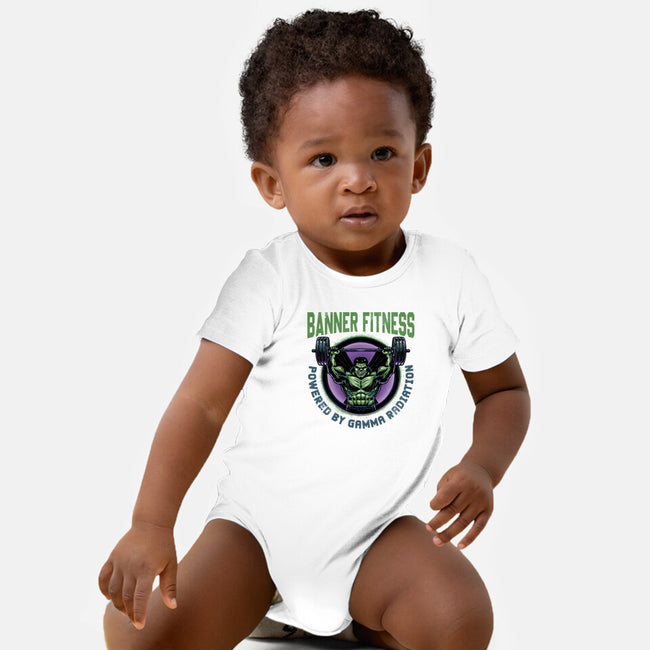 Gamma Radiation Fitness-Baby-Basic-Onesie-glitchygorilla