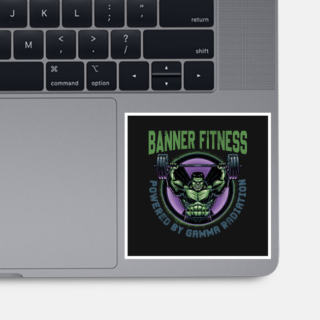 Gamma Radiation Fitness-None-Glossy-Sticker-glitchygorilla
