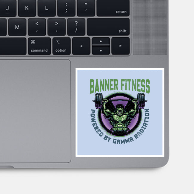 Gamma Radiation Fitness-None-Glossy-Sticker-glitchygorilla