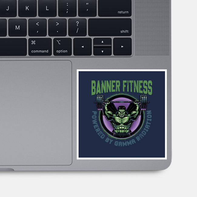 Gamma Radiation Fitness-None-Glossy-Sticker-glitchygorilla