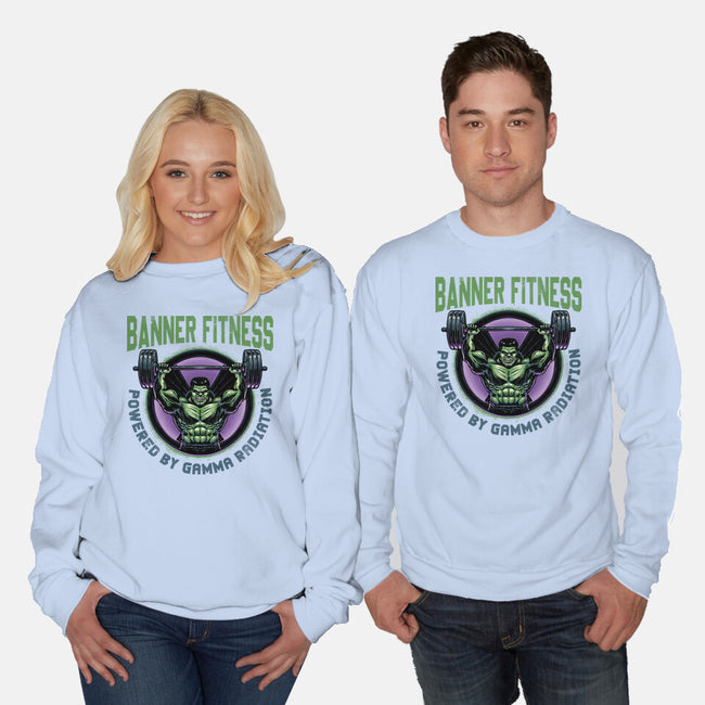 Gamma Radiation Fitness-Unisex-Crew Neck-Sweatshirt-glitchygorilla