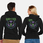Gamma Radiation Fitness-Unisex-Zip-Up-Sweatshirt-glitchygorilla