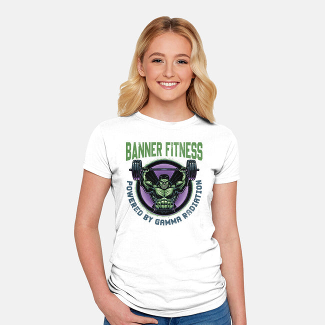 Gamma Radiation Fitness-Womens-Fitted-Tee-glitchygorilla